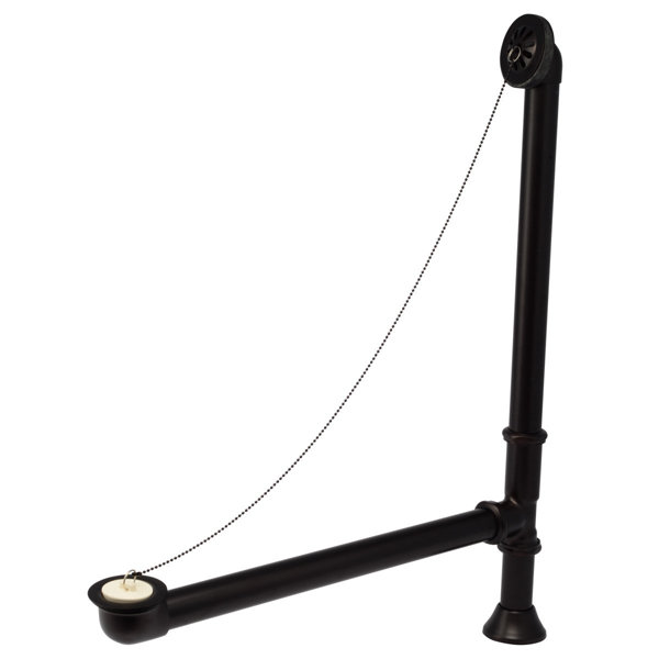 Chevington Extended Chain and Plug Tub Drain with Overflow & Reviews